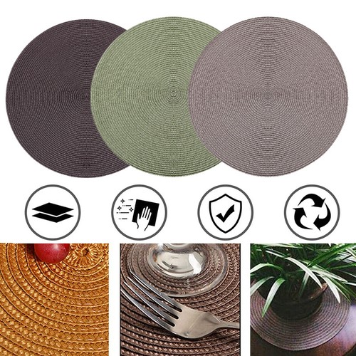Table place mats large - mats, round