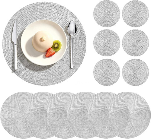 Round placemats table mats - table,