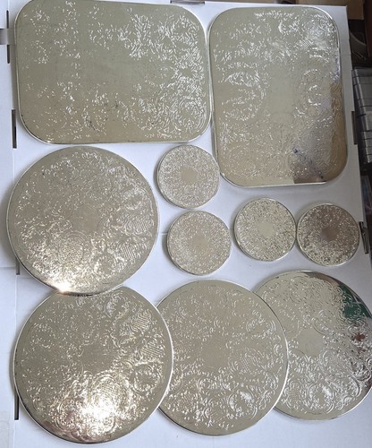 Vintage silver plate table - vintage,