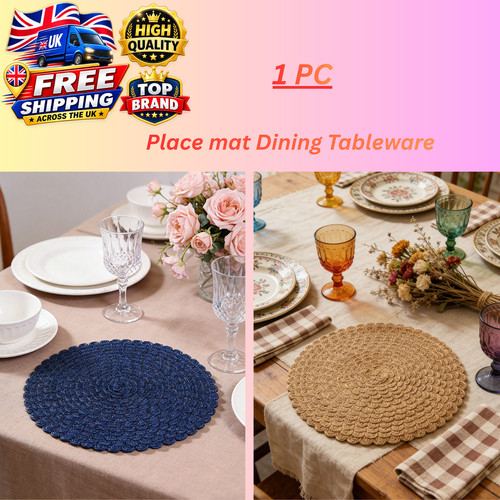 Woven table place mats - mats, large