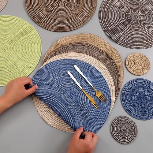 Table place mats large round - place,