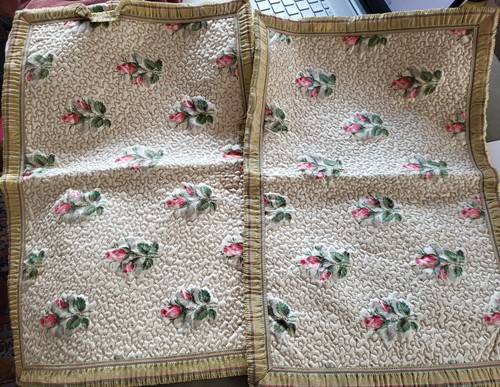 Pair large vintage floral - pair,
