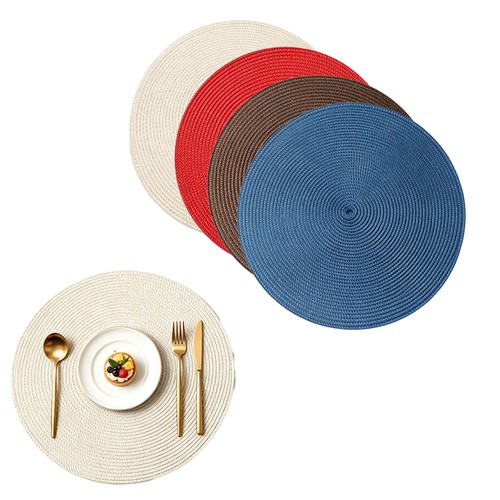 Woven table place mats large - woven,