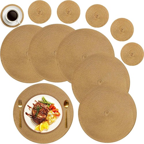 Woven table place - table, mats