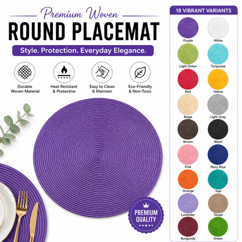Pcs woven table mats - woven, large