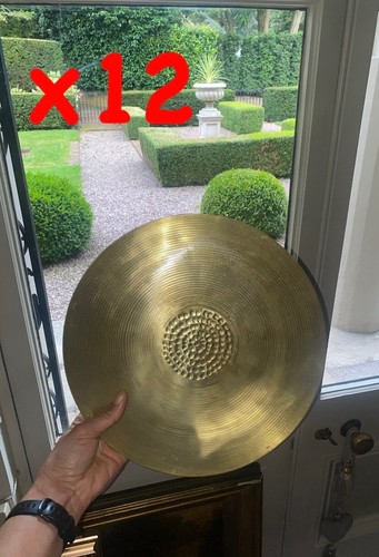 Set hammered gold large - set,
