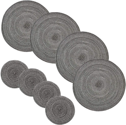 Jzk set grey braided - of,