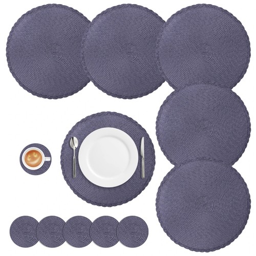 Woven table place mats large - table,